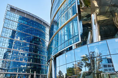 Biopharmaceutical company building